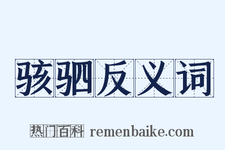 骇驷反义词是什么意思的图片